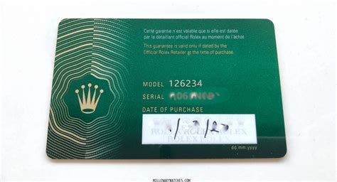 what does a rolex warranty card look like|Rolex warranty card replacement.